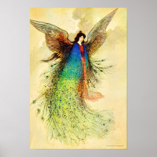 The Moon Maiden Japanese Fairy Poster