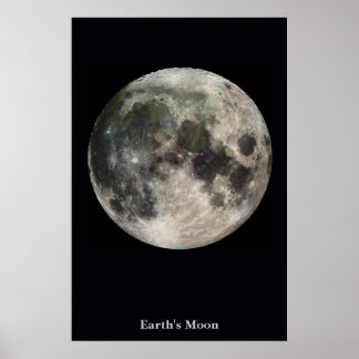 The Moon on a Field of Black Poster