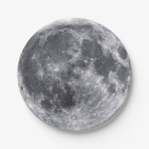 The Moon Paper Plate