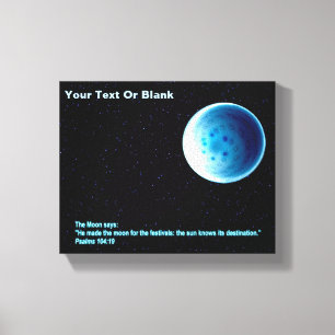 The Moon - Perek Shirah Canvas Print