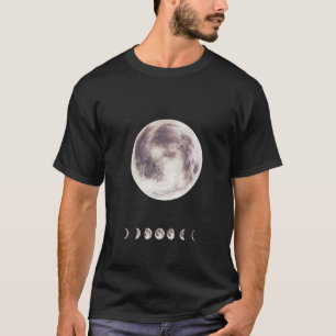 The Moon Phases Space Lunar Design T-Shirt