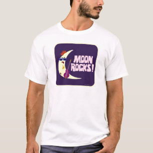 The Moon Rocks Cartoon Fun Space Design T-Shirt