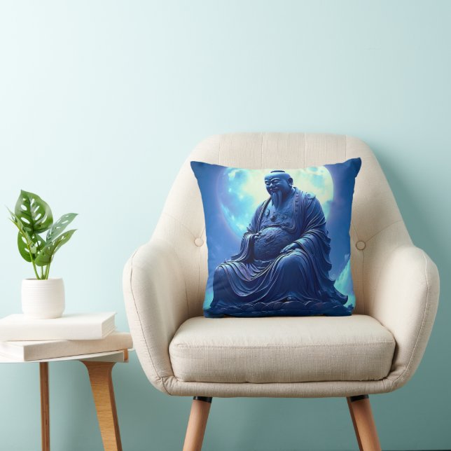 The Moon’s Blessing Over the Celestial Statue Cushion (Chair)