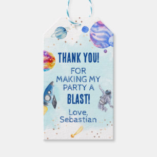 The Moon Space Theme Birthday favour Gift Tags