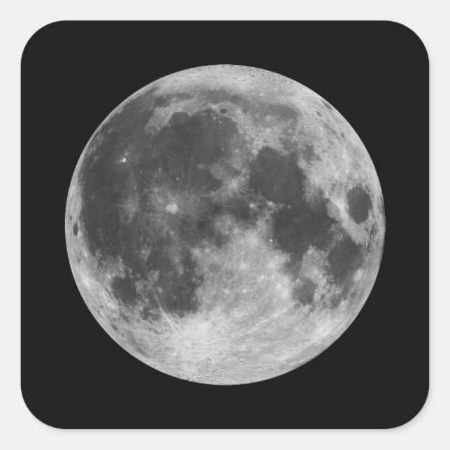 The Moon Square Sticker (Front)