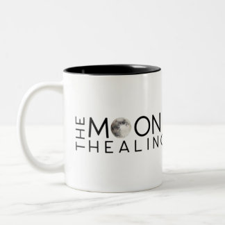 The Moon + Stone Healing Academy logo T-Shirt Two-Tone Coffee Mug