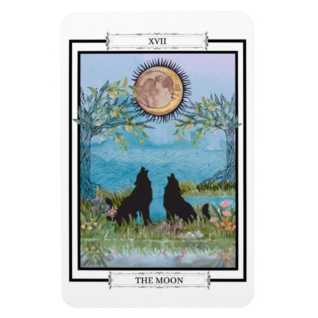 The Moon Tarot Card Flexible Photo Magnet (Vertical)