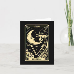 The Moon Tarot Card Halloween Skeleton Witch Men W