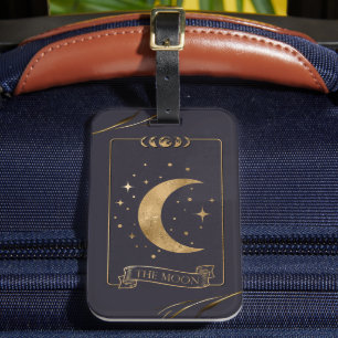 The Moon Tarot Card Luggage Tag