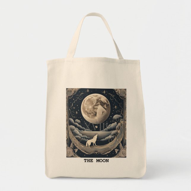 THE MOON - TAROT CARD TOTE BAG (Front)