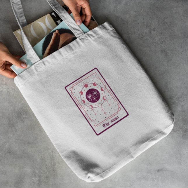 The Moon Tarot Card Tote Bag (Creator Uploaded)