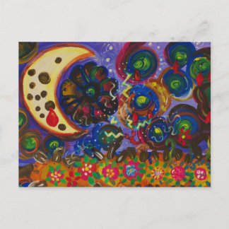 The Moon Wounded by her Shadow Postcard