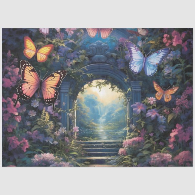 The Moonlight Butterfly Series Design 6 Tissue Paper (Front)