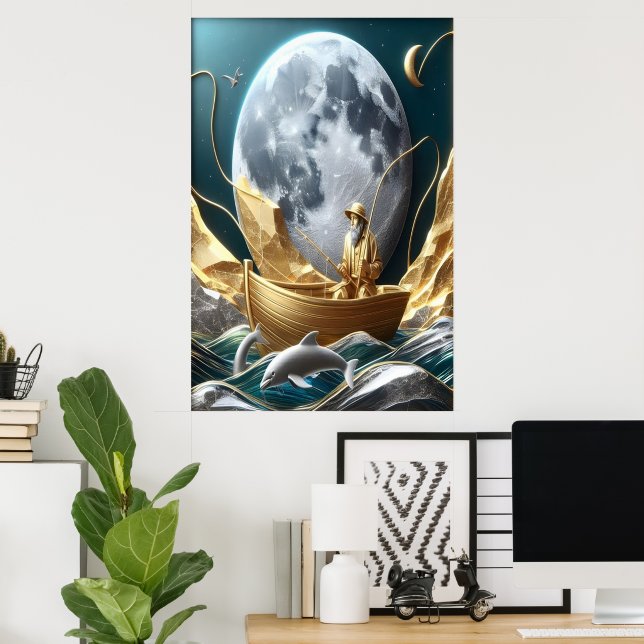 The Moonlit Fisherman's Dream Poster (Home Office)
