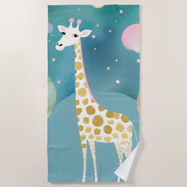 The Moonlit Long-Neck Beach Towel (Front)
