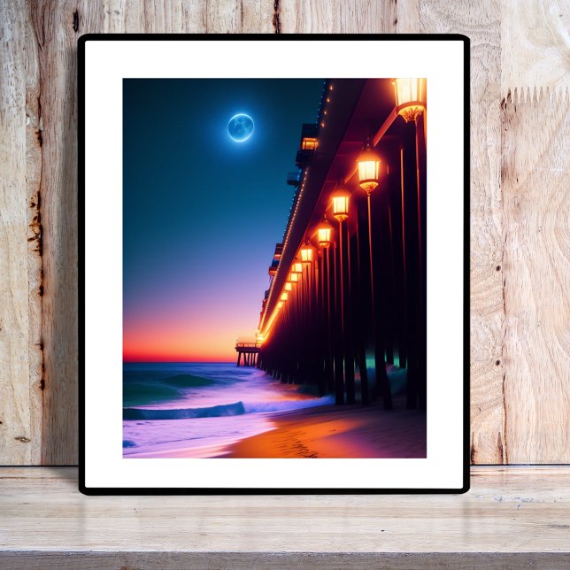The Moonlit Pier Poster (Creator Uploaded)