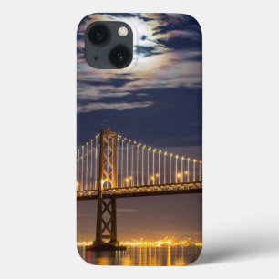 The moonrise tonight over the Bay Bridge iPhone 13 Case