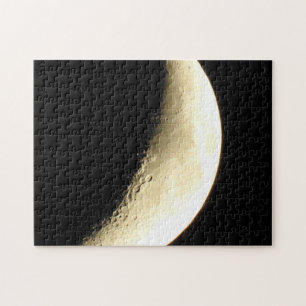 The Moon's Craters Close Up Photography Jigsaw Puzzle