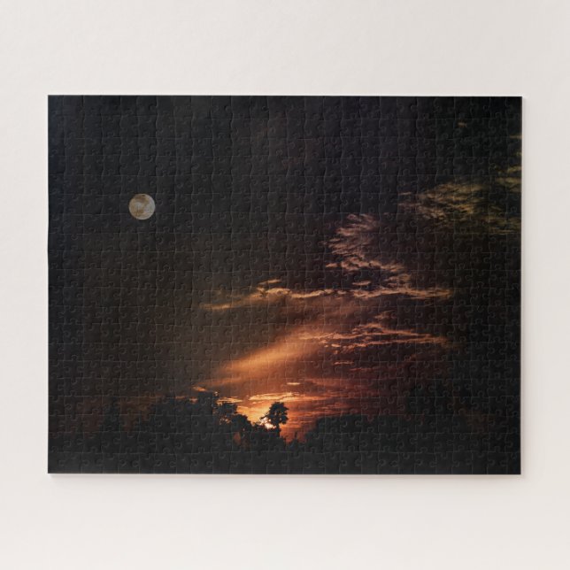 "The Moon's Sunset" Jigsaw Puzzle (Horizontal)