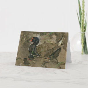 The Moorhen   Joseph Crawhall Card