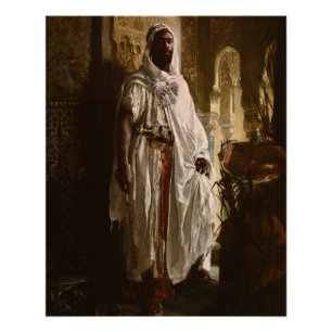 The Moorish Chief Glossy Poster