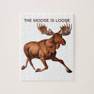 THE MOOSE IS LOOSE JIGSAW PUZZLE