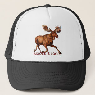 THE MOOSE IS LOOSE TRUCKER HAT