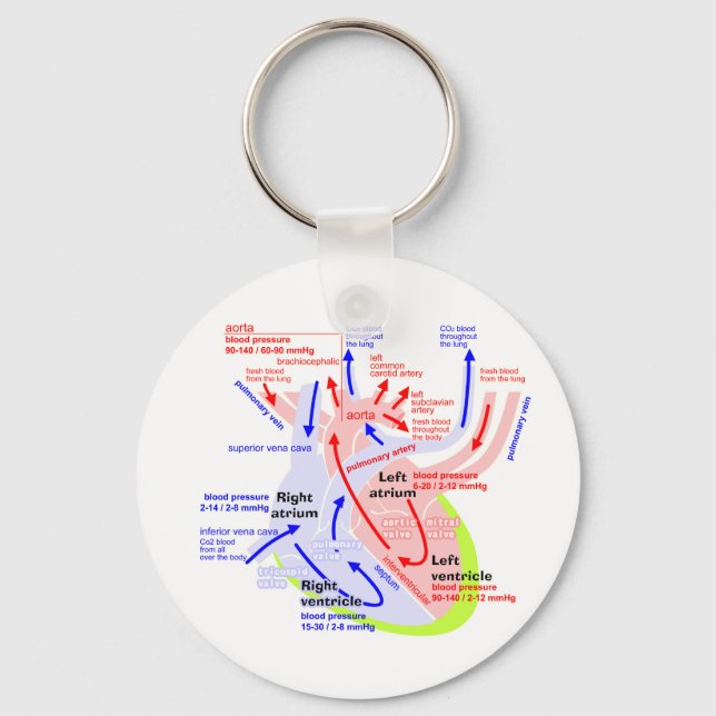 The more detailed heart key ring (Front)
