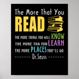 The More That You Read Novelty Poster