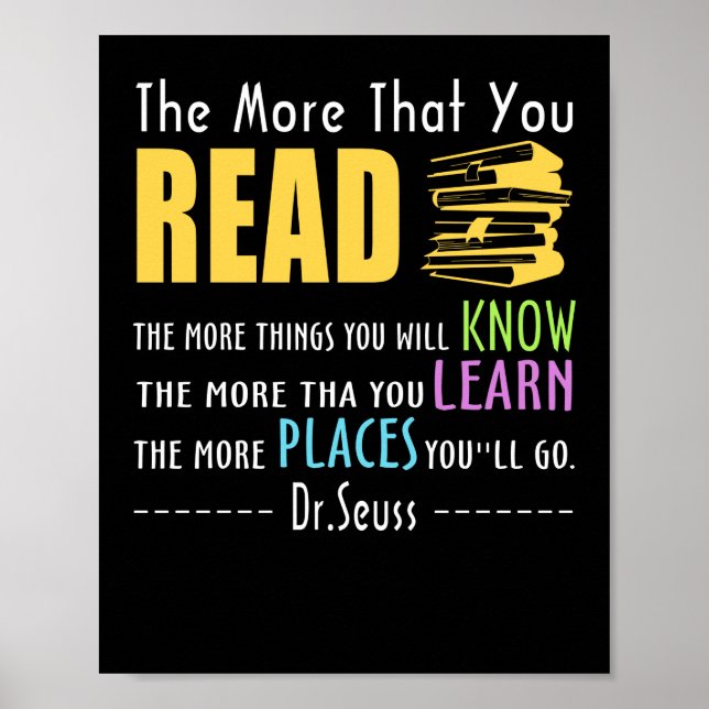 The More That You Read Novelty Poster (Front)