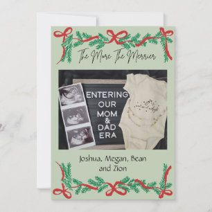 The More The Merrier Baby Announcement Christmas C