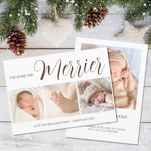 The More The Merrier Christmas Birth Announcement (Creator Uploaded)
