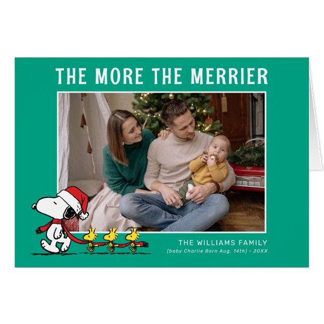 The More The Merrier | Peanuts Christmas New Baby (Front Horizontal)