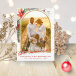 The More The Merrier Pregnancy Announcement<br><div class="desc">Lovely arched-themed photo Christmas card. Easy to personalise with your details. Please get in touch with me via chat if you have questions about the artwork or need customisation. PLEASE NOTE: For assistance on orders,  shipping,  product information,  etc.,  contact Zazzle Customer Care directly https://help.zazzle.com/hc/en-us/articles/221463567-How-Do-I-Contact-Zazzle-Customer-Support-.</div>