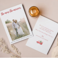 The More The Merrier Pregnancy Christmas Card