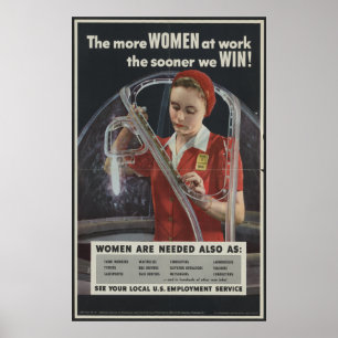 The More Women at Work the Sooner We Win [1943] Poster