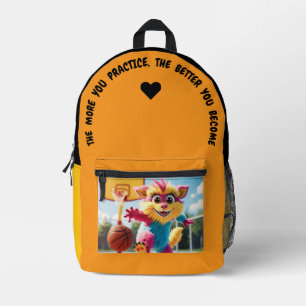The More You Practice… Printed Backpack