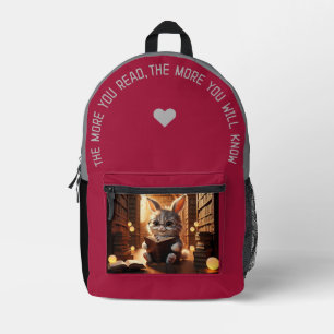 The More You Read… Printed Backpack