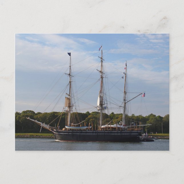 The Morgan Whaling Ship Postcard (Front)