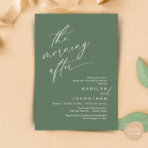 The Morning After, Happily Ever After Brunch Invitation