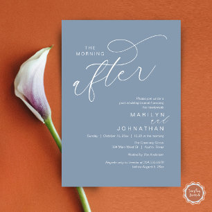 The Morning After, Post Wedding Brunch Celebration Invitation