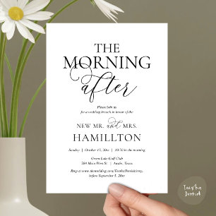 The Morning After, Post wedding Brunch Celebration Invitation