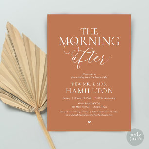 The Morning After, Post wedding Brunch Celebration Invitation