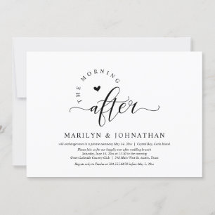 The Morning After, Post Wedding Brunch Celebration Invitation