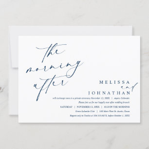 The Morning After, Post Wedding Brunch Invitation