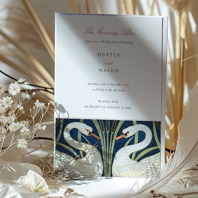 "The Morning After" Post-Wedding Brunch Invitation (Creator Uploaded)