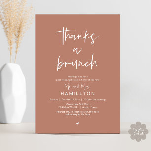 The Morning After, Post Wedding Brunch Invitation