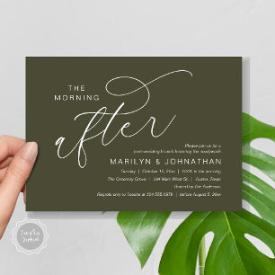 The Morning After, Post Wedding Brunch Thank You Invitation