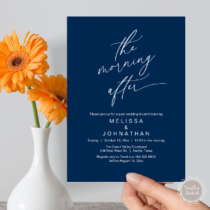 The Morning After, Romantic Post Wedding Brunch Invitation