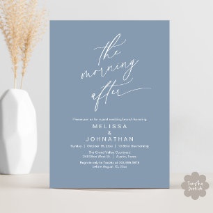 The Morning After, Romantic Post Wedding Brunch Invitation